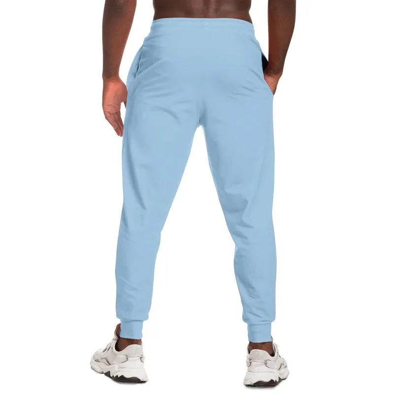 Pale Pastel Cyan Joggers | Unisex | with PLUS sizes | Bright Pale Pastel Cyan | C30M8Y0K0