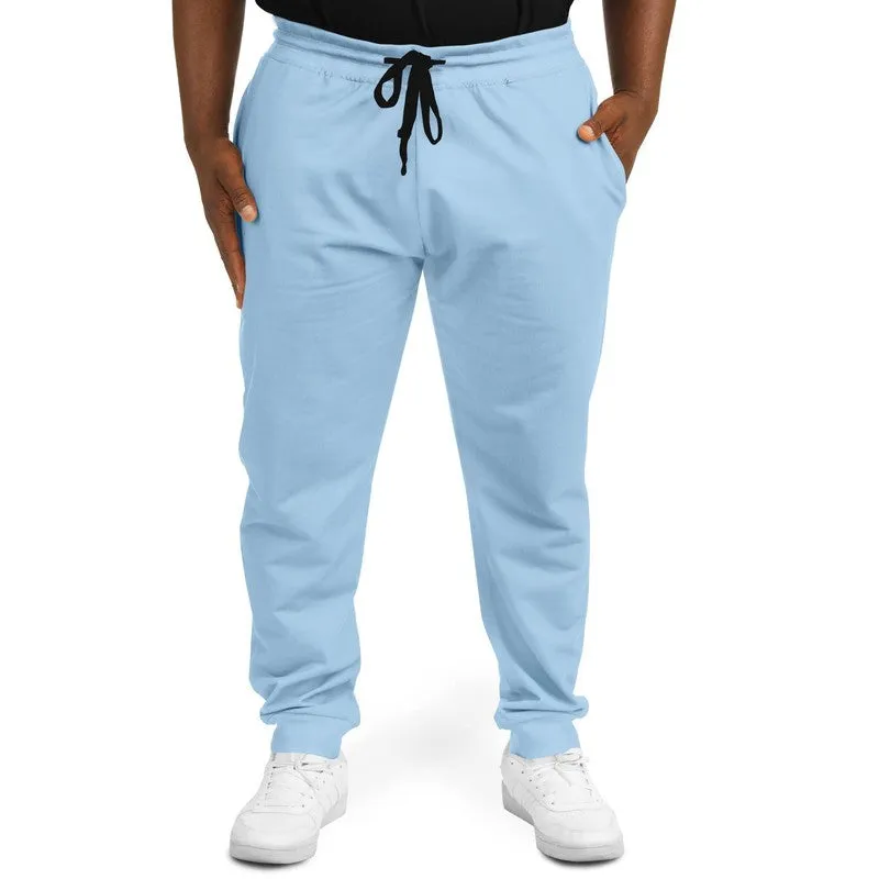 Pale Pastel Cyan Joggers | Unisex | with PLUS sizes | Bright Pale Pastel Cyan | C30M8Y0K0