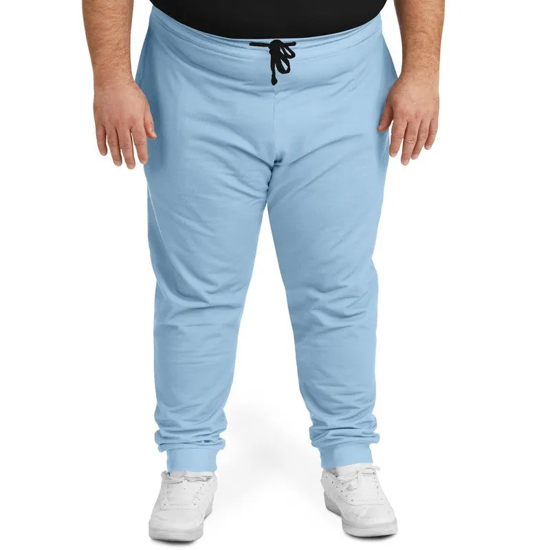 Pale Pastel Cyan Joggers | Unisex | with PLUS sizes | Bright Pale Pastel Cyan | C30M8Y0K0