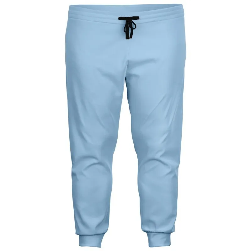 Pale Pastel Cyan Joggers | Unisex | with PLUS sizes | Bright Pale Pastel Cyan | C30M8Y0K0