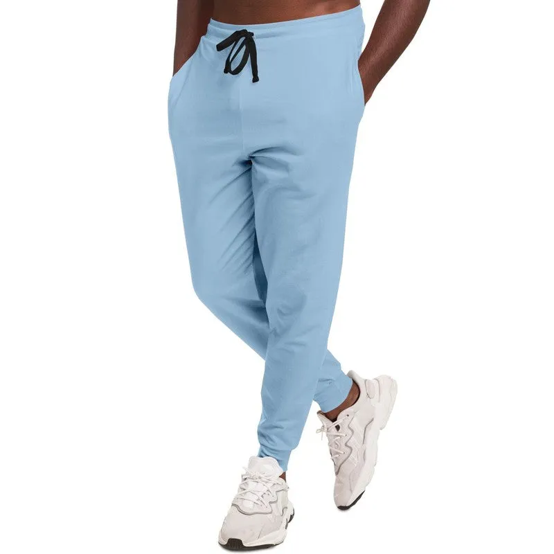 Pale Pastel Cyan Joggers | Unisex | with PLUS sizes | Bright Pale Pastel Cyan | C30M8Y0K0