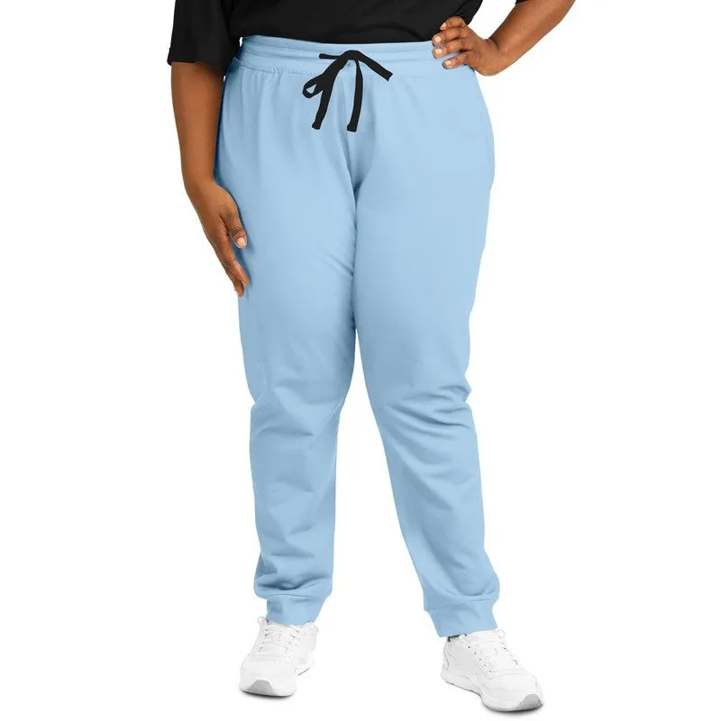 Pale Pastel Cyan Joggers | Unisex | with PLUS sizes | Bright Pale Pastel Cyan | C30M8Y0K0
