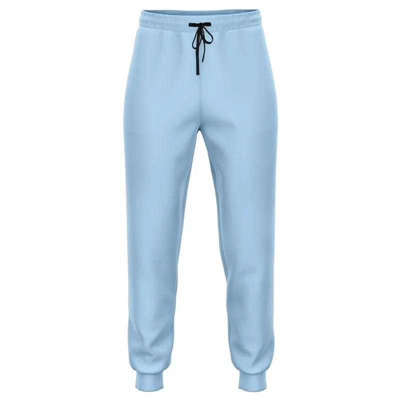 Pale Pastel Cyan Joggers | Unisex | with PLUS sizes | Bright Pale Pastel Cyan | C30M8Y0K0