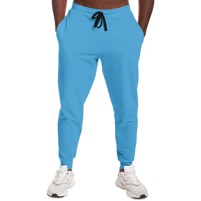 Pastel Cyan Joggers | Unisex | with PLUS sizes | Bright Pastel Cyan | C60M15Y0K0