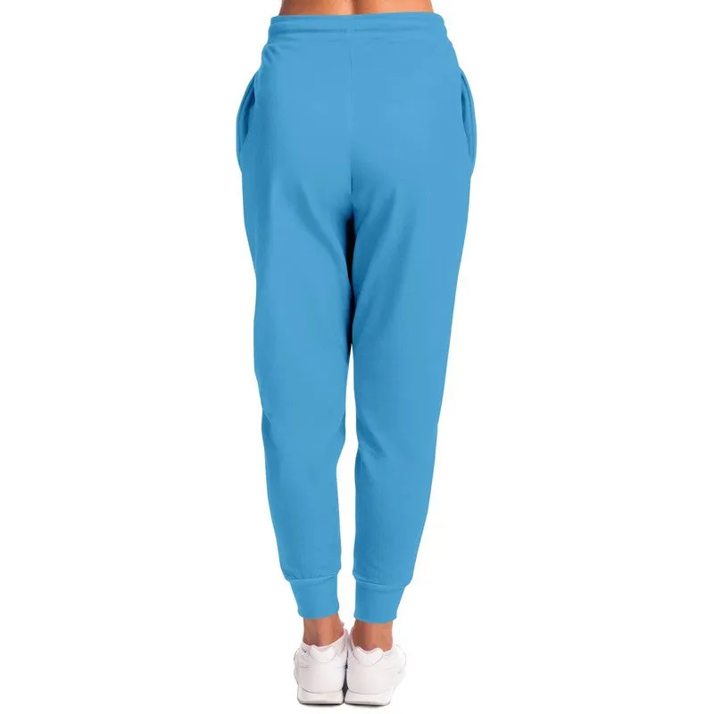 Pastel Cyan Joggers | Unisex | with PLUS sizes | Bright Pastel Cyan | C60M15Y0K0