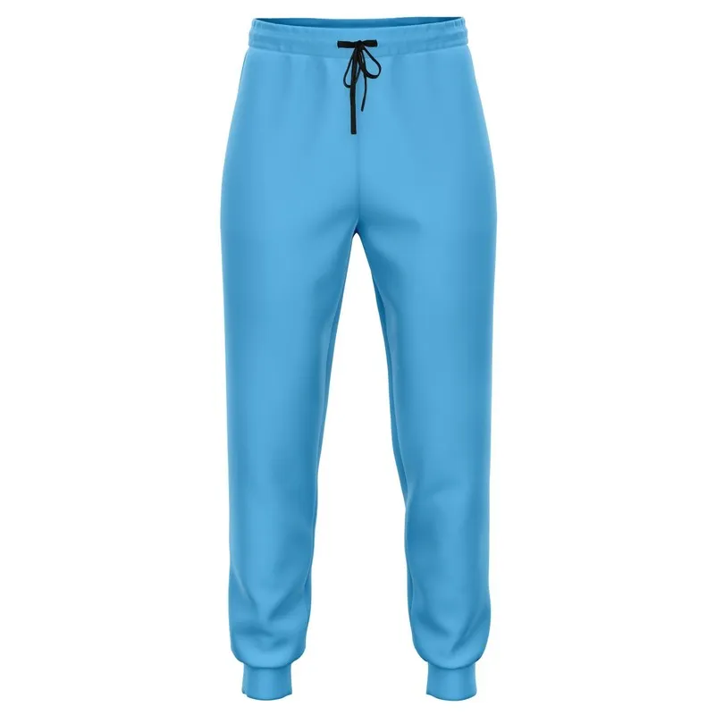 Pastel Cyan Joggers | Unisex | with PLUS sizes | Bright Pastel Cyan | C60M15Y0K0