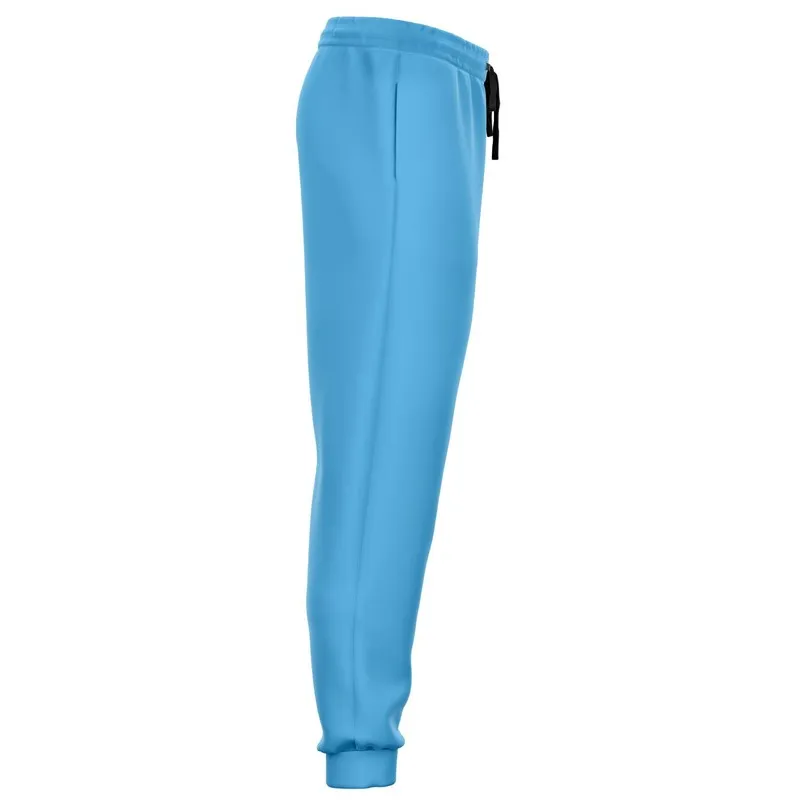 Pastel Cyan Joggers | Unisex | with PLUS sizes | Bright Pastel Cyan | C60M15Y0K0