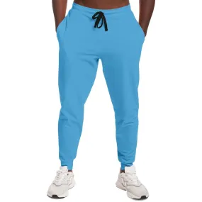 Pastel Cyan Joggers | Unisex | with PLUS sizes | Bright Pastel Cyan | C60M15Y0K0
