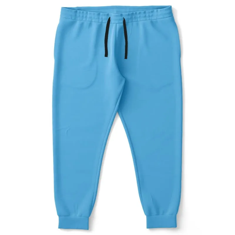 Pastel Cyan Joggers | Unisex | with PLUS sizes | Bright Pastel Cyan | C60M15Y0K0