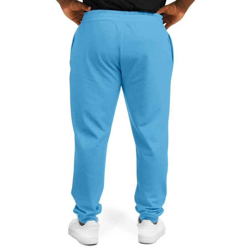 Pastel Cyan Joggers | Unisex | with PLUS sizes | Bright Pastel Cyan | C60M15Y0K0