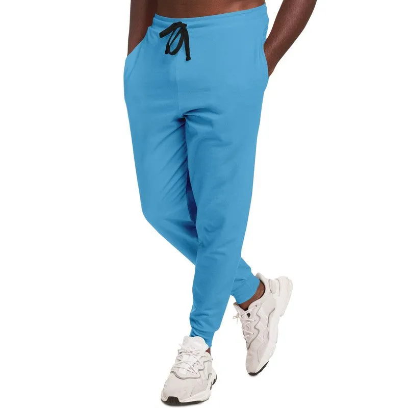 Pastel Cyan Joggers | Unisex | with PLUS sizes | Bright Pastel Cyan | C60M15Y0K0