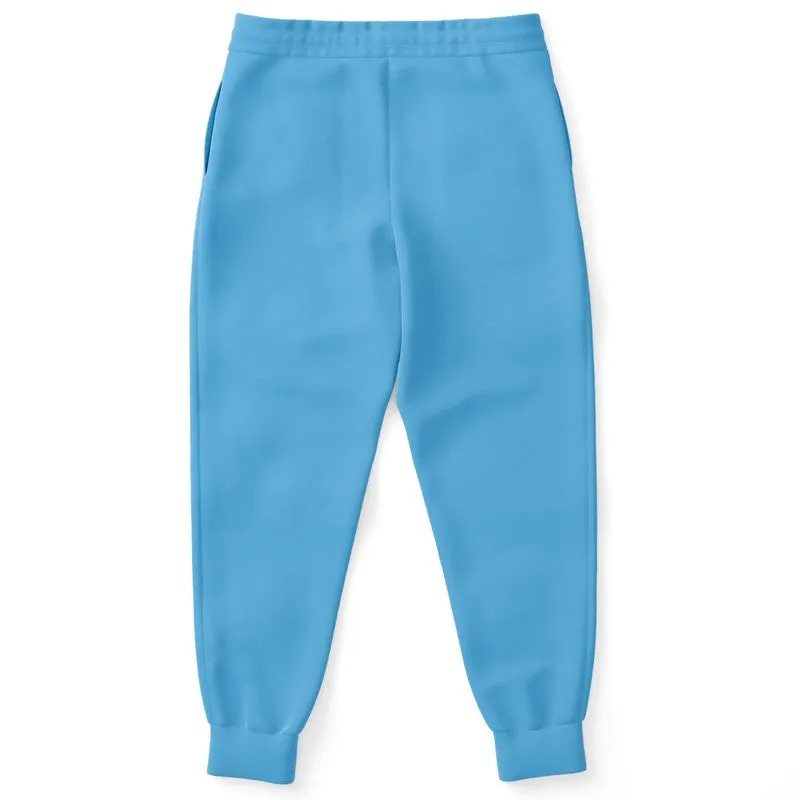 Pastel Cyan Joggers | Unisex | with PLUS sizes | Bright Pastel Cyan | C60M15Y0K0