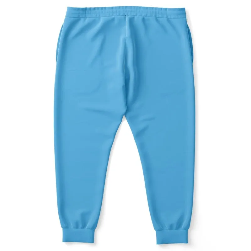 Pastel Cyan Joggers | Unisex | with PLUS sizes | Bright Pastel Cyan | C60M15Y0K0