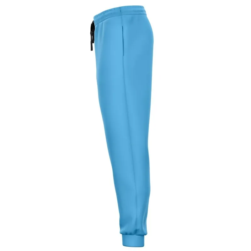 Pastel Cyan Joggers | Unisex | with PLUS sizes | Bright Pastel Cyan | C60M15Y0K0