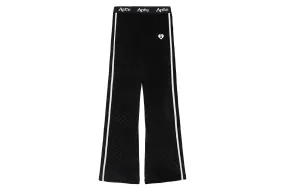 PATTERN FLEECE FLARED PANTS