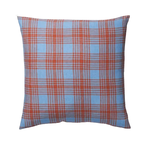 Pello Linen Blue Jay Euro Pillowcase Set
