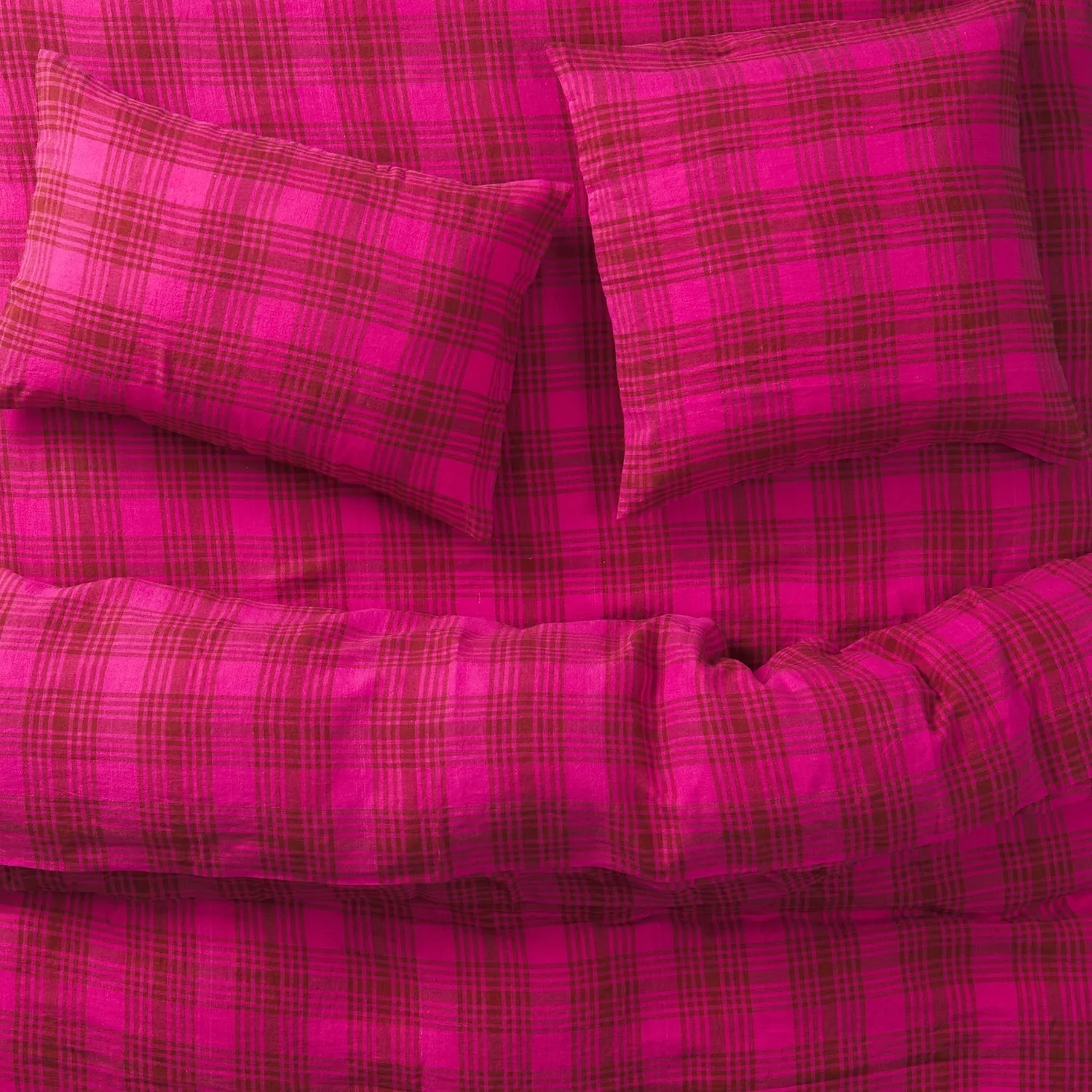 Pello Linen Euro Pillowcase Set Bougainvillea