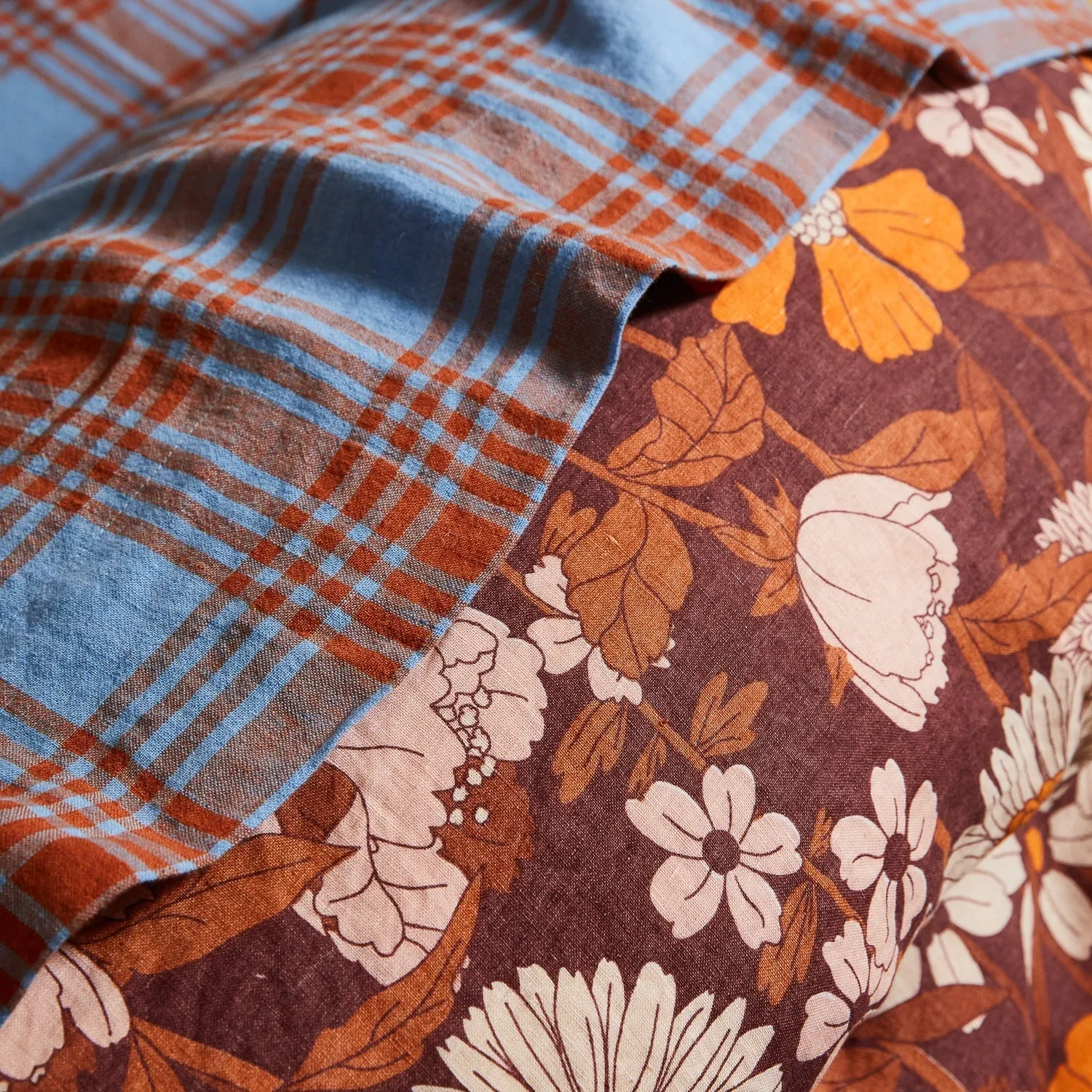Pello Linen Sheets - Blue Jay - Fitted Sheet