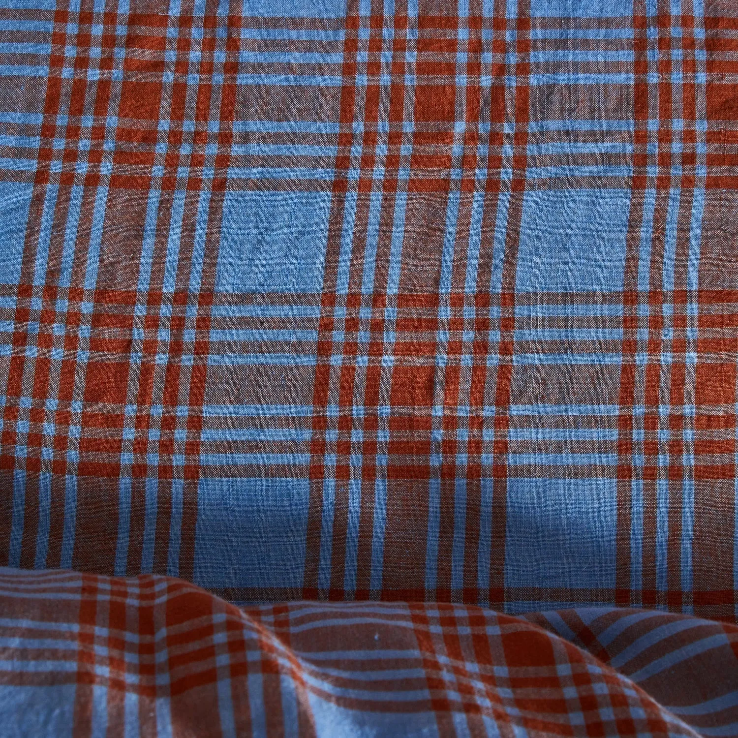 Pello Linen Sheets - Blue Jay - Fitted Sheet