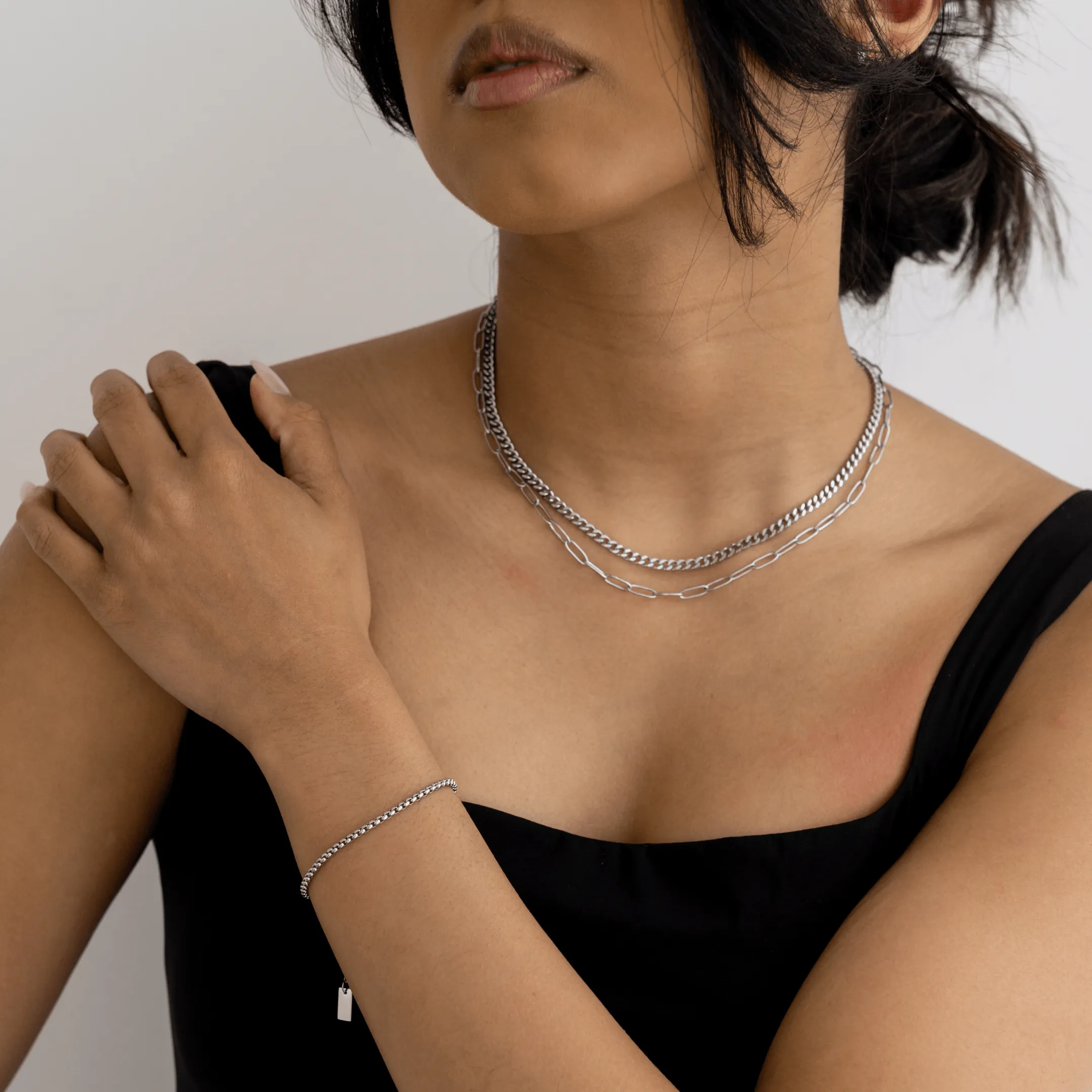 Perfect Pair Necklace - Silver