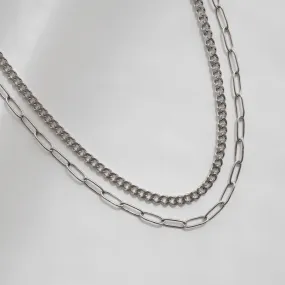 Perfect Pair Necklace - Silver