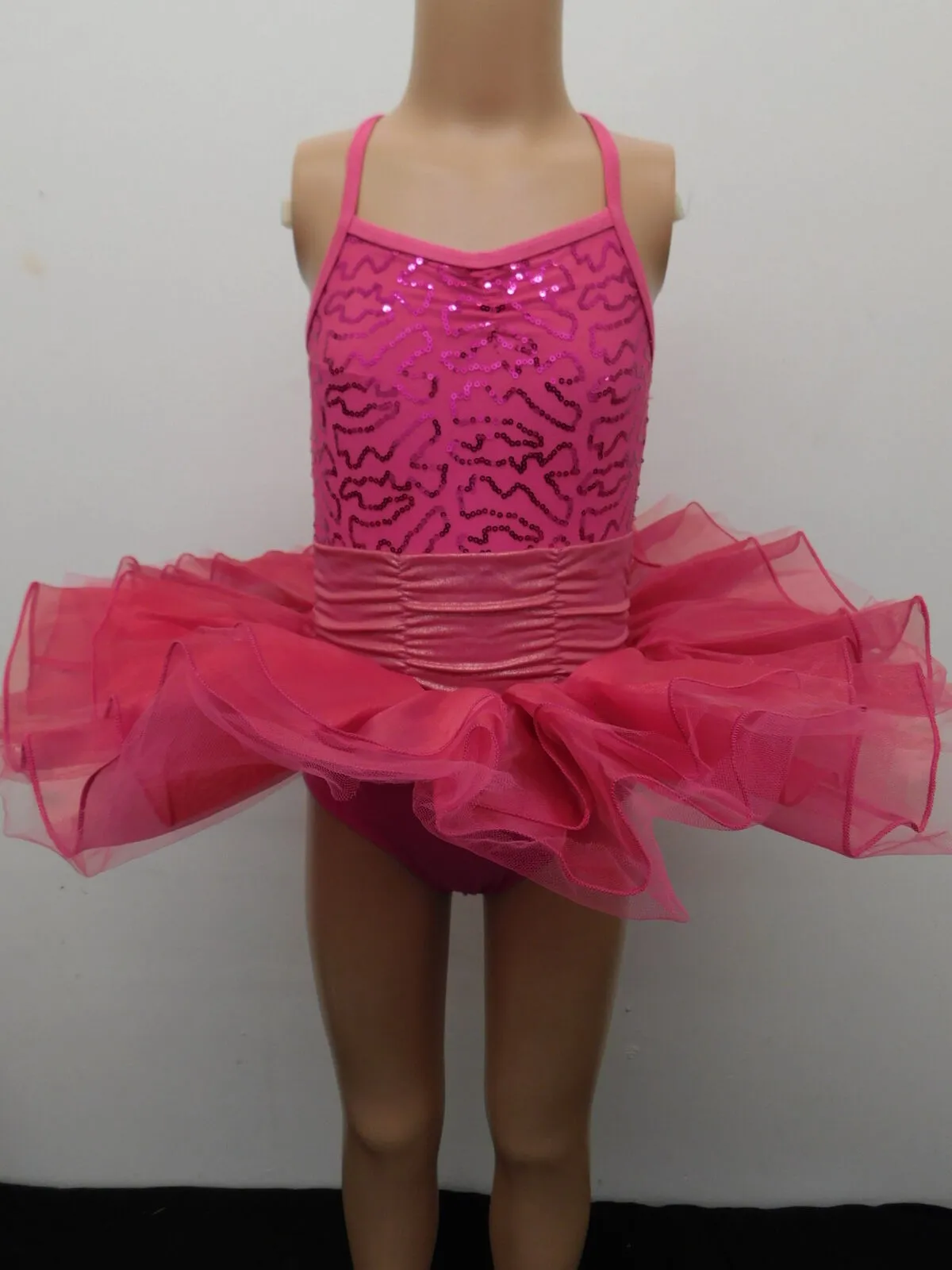 Pre-Owned Costume IBTOM   Medium Child Hot Pink  Ballet