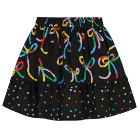 Print Bow Skirt