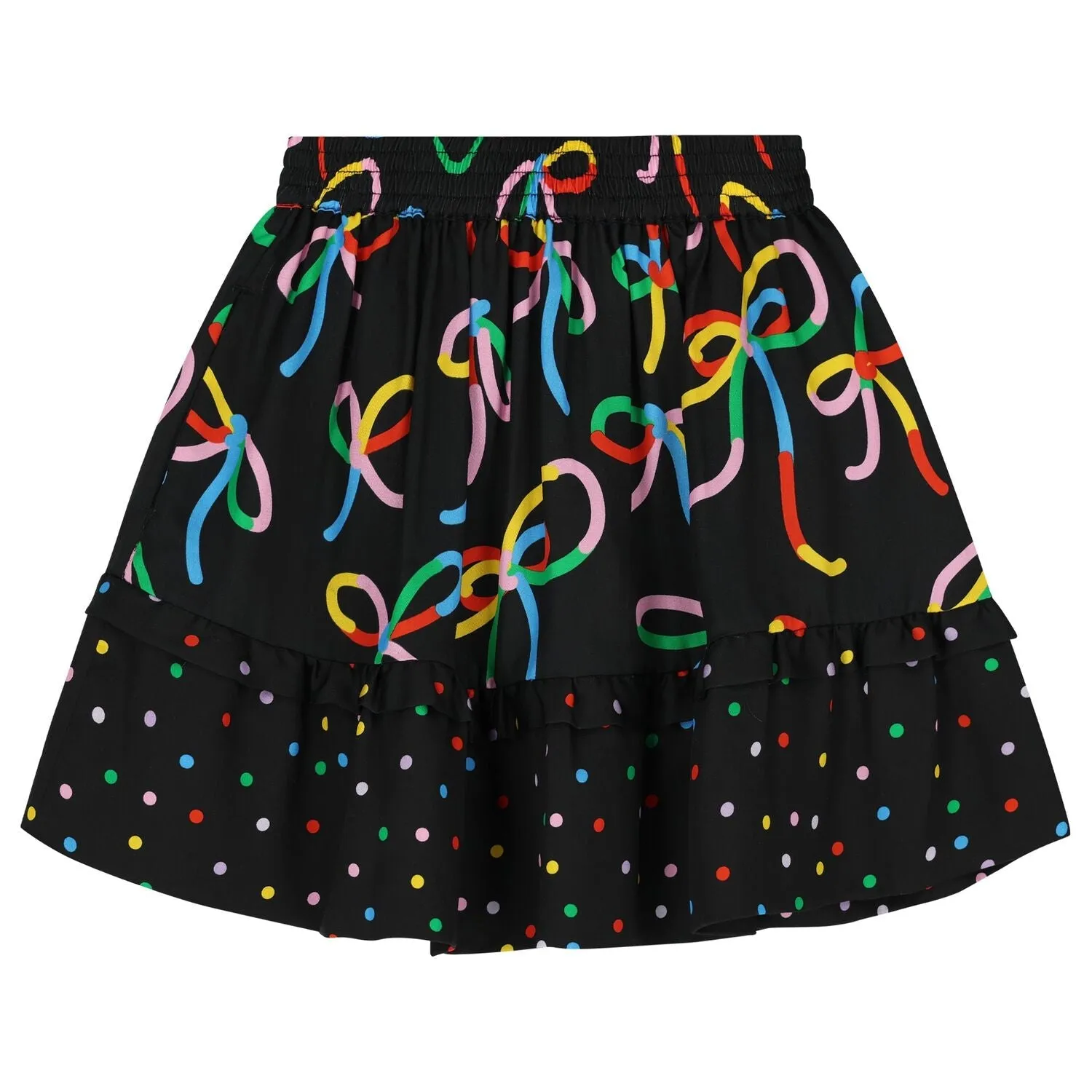 Print Bow Skirt