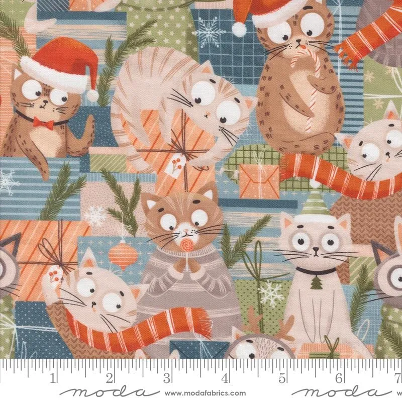 Purrfect Christmas Layer Cake - Moda 39040LC
