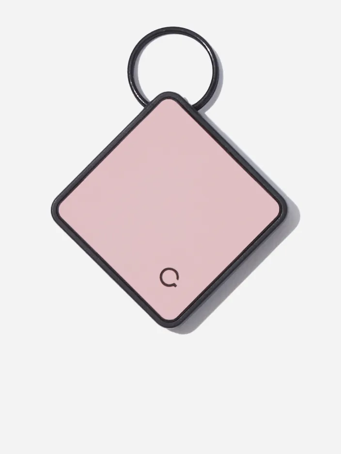 QALO TraQ Pastel Pink Silicone Dog ID Tag