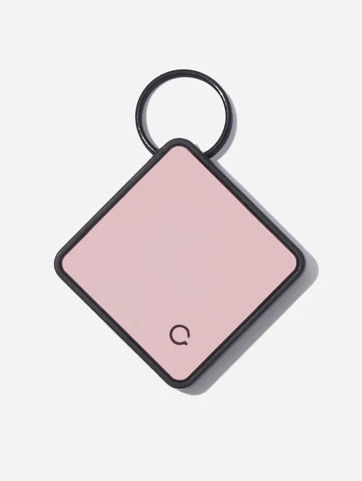 QALO TraQ Pastel Pink Silicone Dog ID Tag