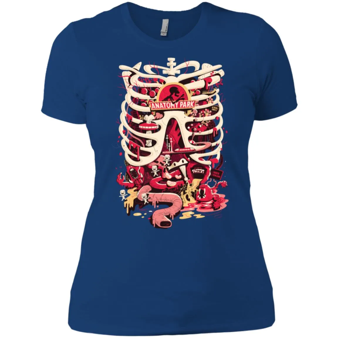 Rick And Morty Anatomy Park Skeleton Women T-Shirt