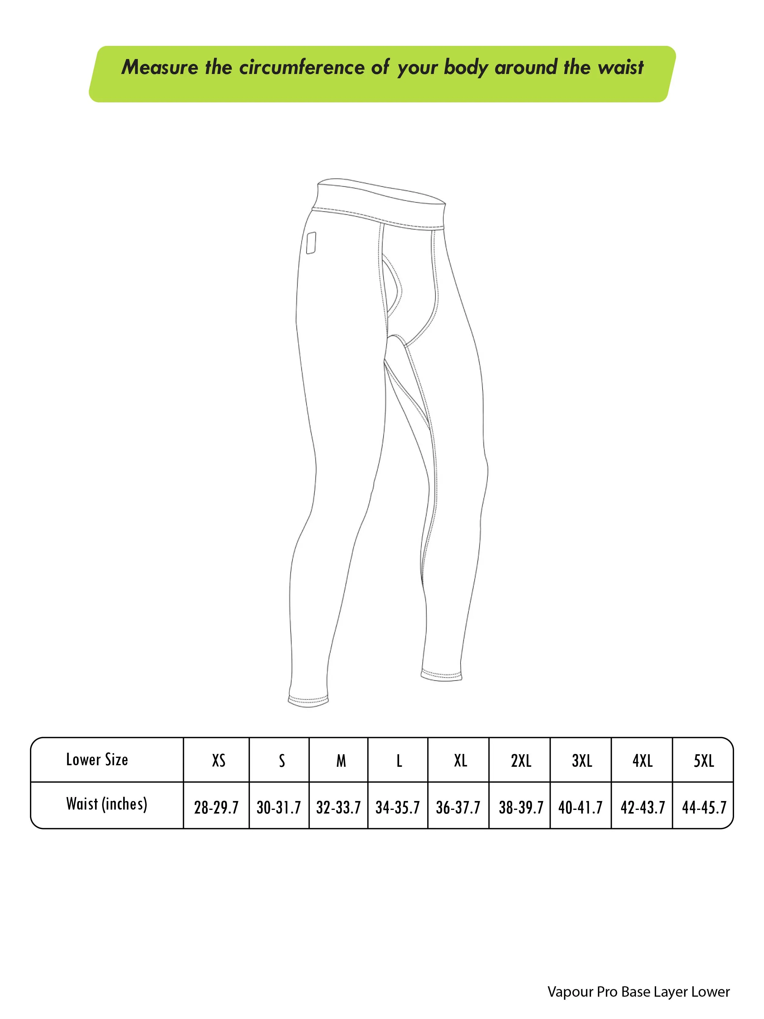 Rynox Vapour Pro Performance Base Layer Black (Lower)