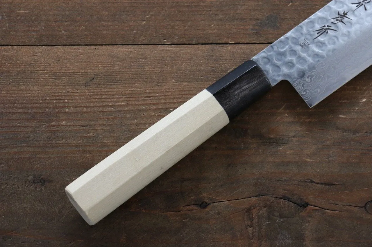 Sakai Takayuki 45 Layer Damascus AUS10 Nakiri Japanese Chef Knife 160mm with Magnolia Handle