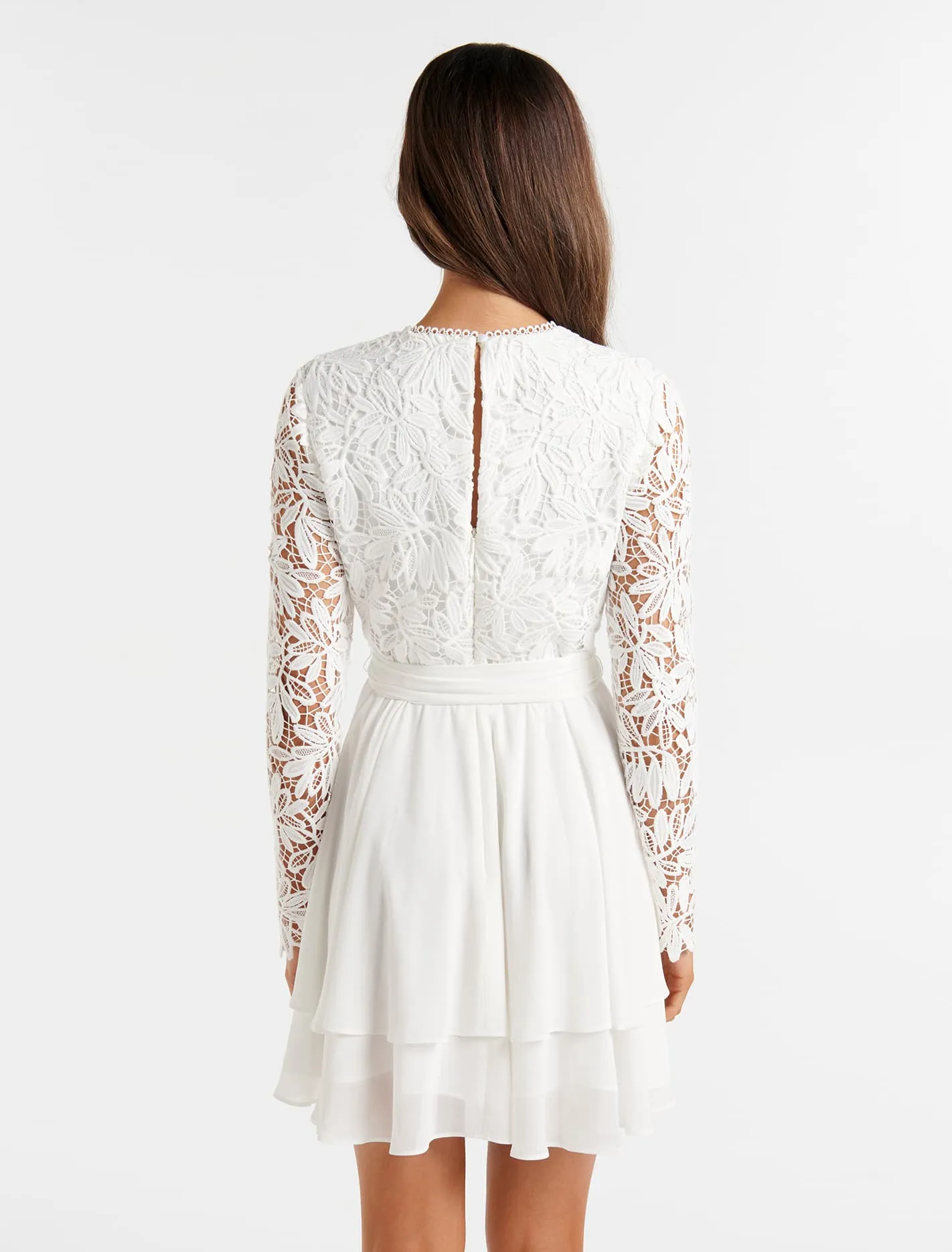 Sansa Lace 2 In 1 Skater Mini Dress