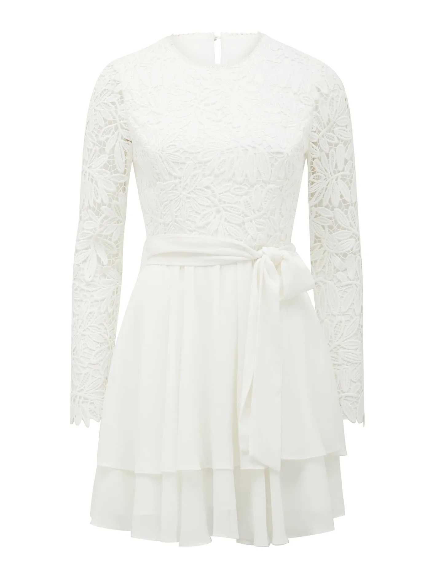 Sansa Lace 2 In 1 Skater Mini Dress