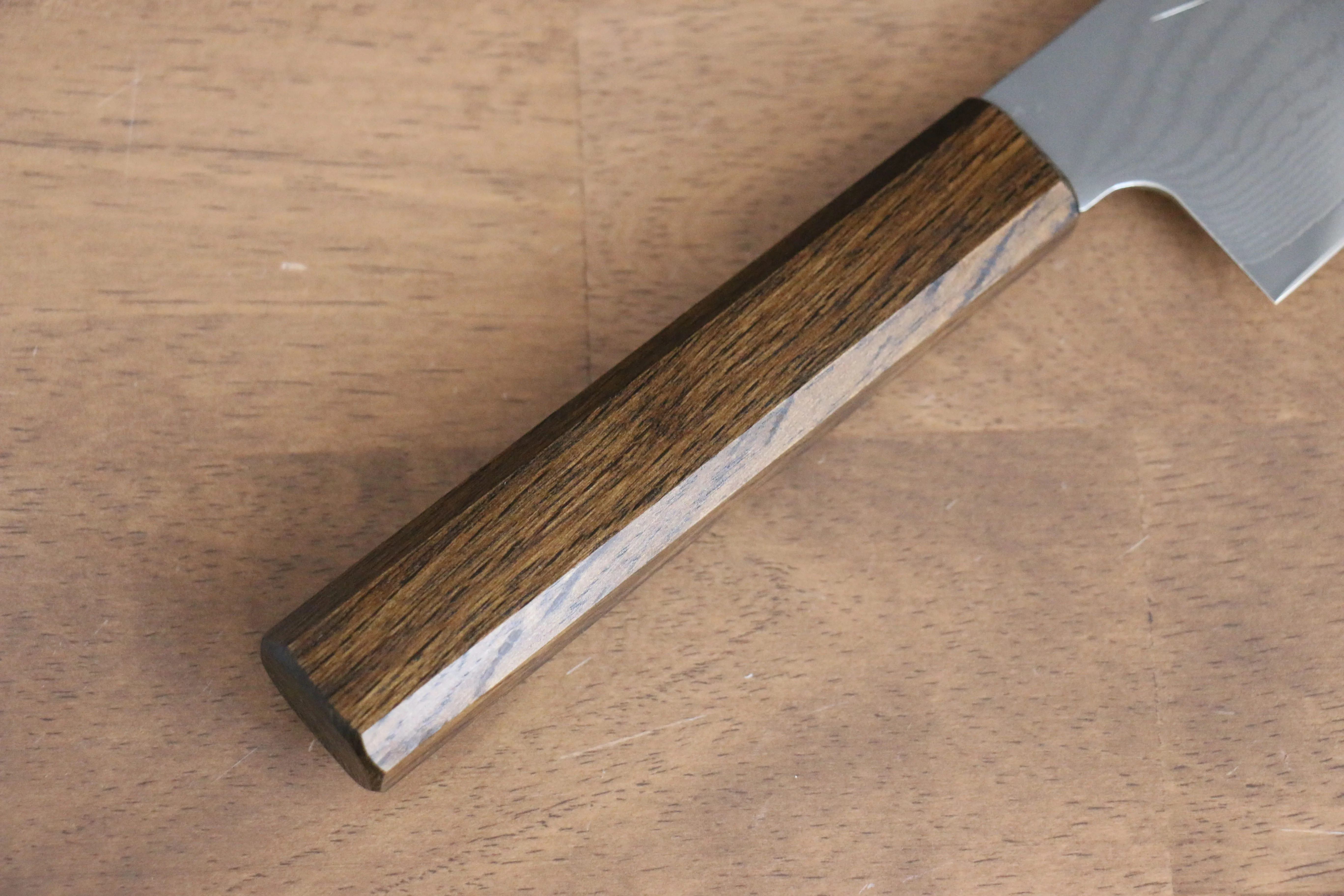 Seisuke VG10 63 Layer Damascus Santoku 170mm Oak Handle