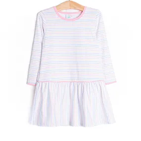 Sherbet Stripes Dress, Pink