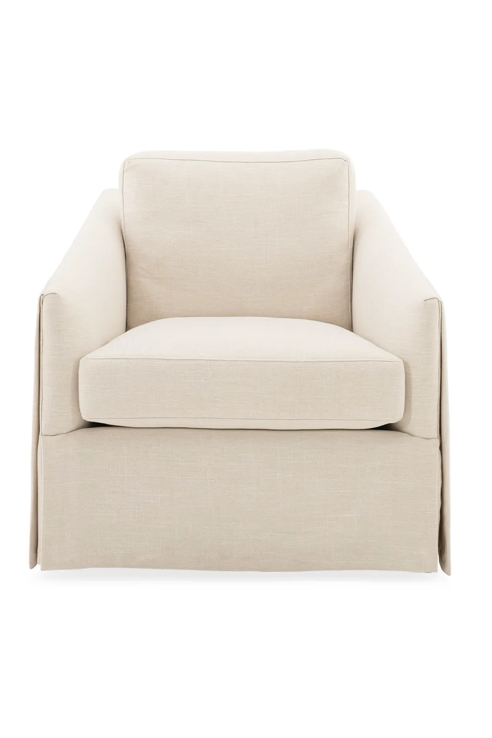 Skirted Swivel Chair | Caracole Casual Affair