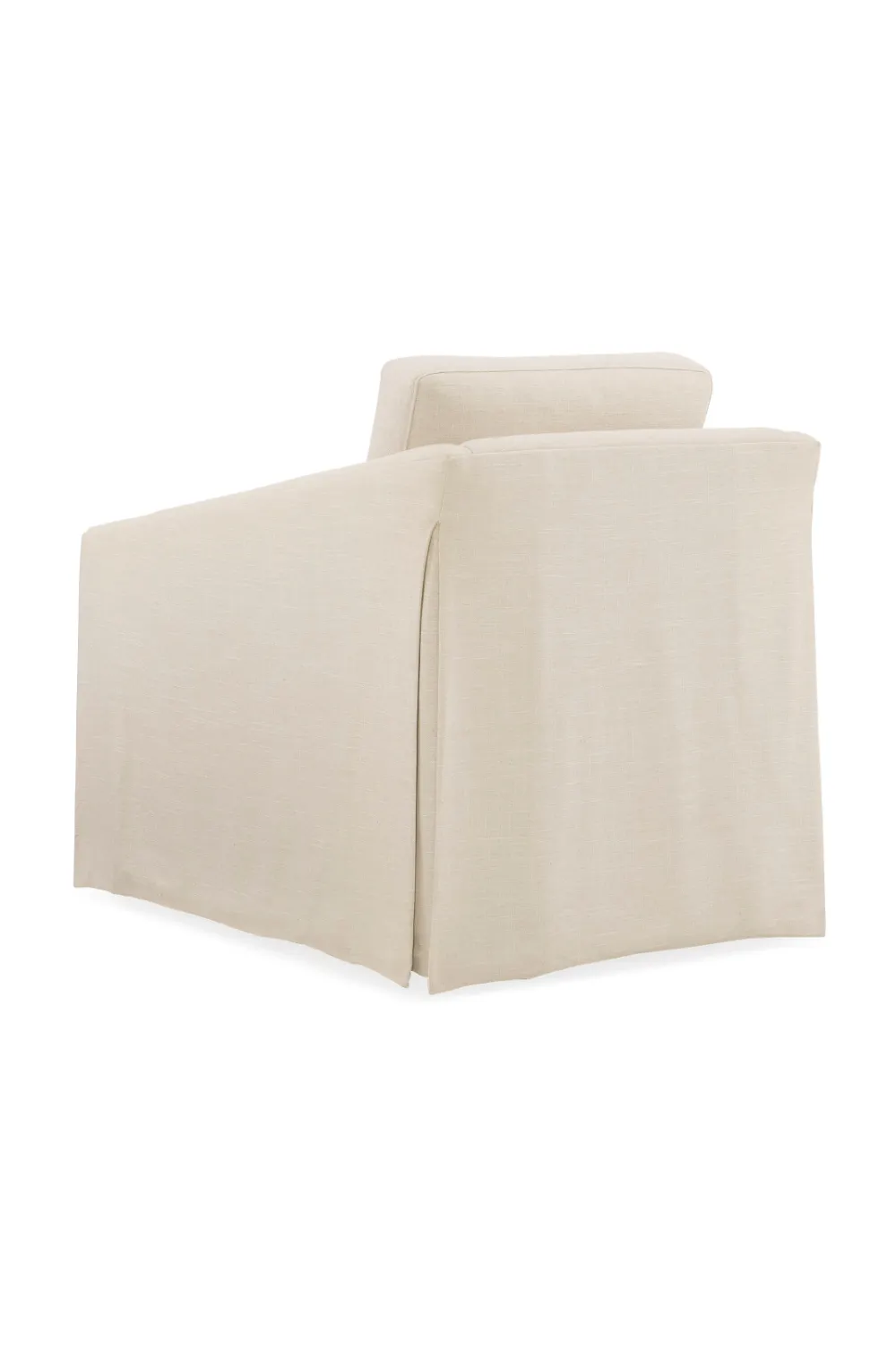 Skirted Swivel Chair | Caracole Casual Affair