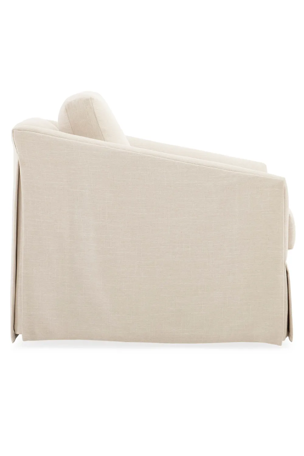Skirted Swivel Chair | Caracole Casual Affair