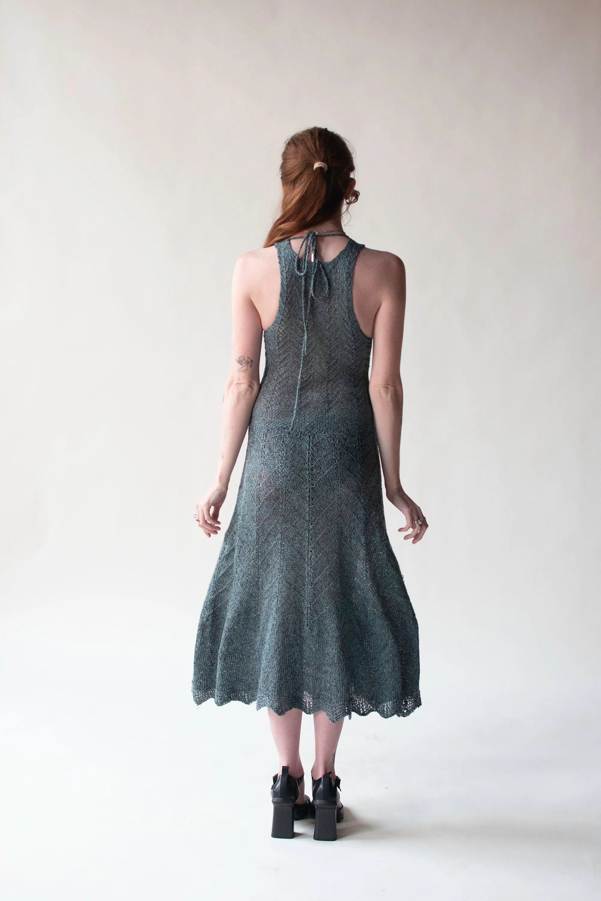 Slate Blue Knit Dress | Lotte Gabole
