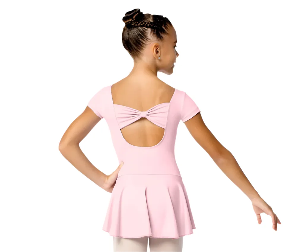 SoDanca Cap Sleeve Leotard with Bow Back