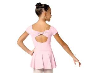 SoDanca Cap Sleeve Leotard with Bow Back