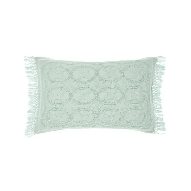 Somers Mint Pillow Sham (Pair) by Linen House