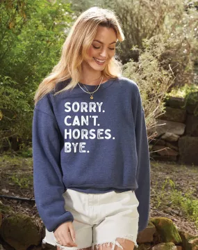 Sorry Can't. Horses. Bye., Athletic Midnight