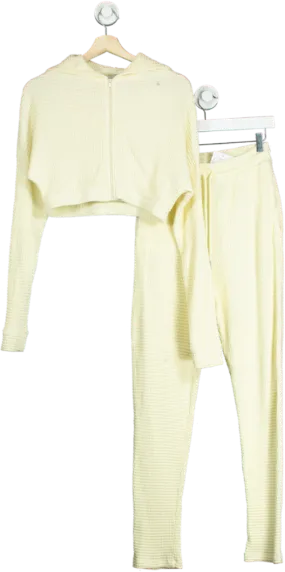 Soso Cream Waffle Knit Hoodie and Joggers Set UK 8