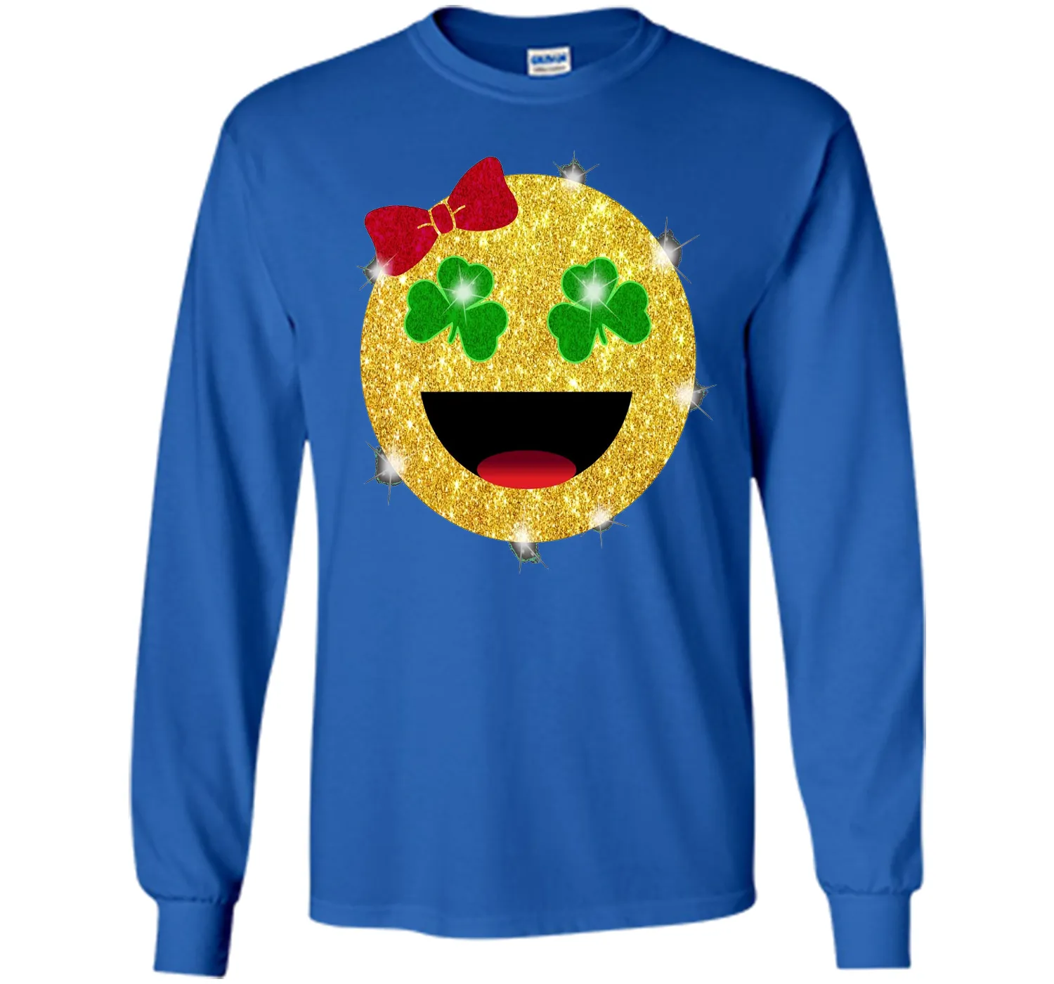 St. Patrick's Day Emoji T-Shirt for Girls and Women