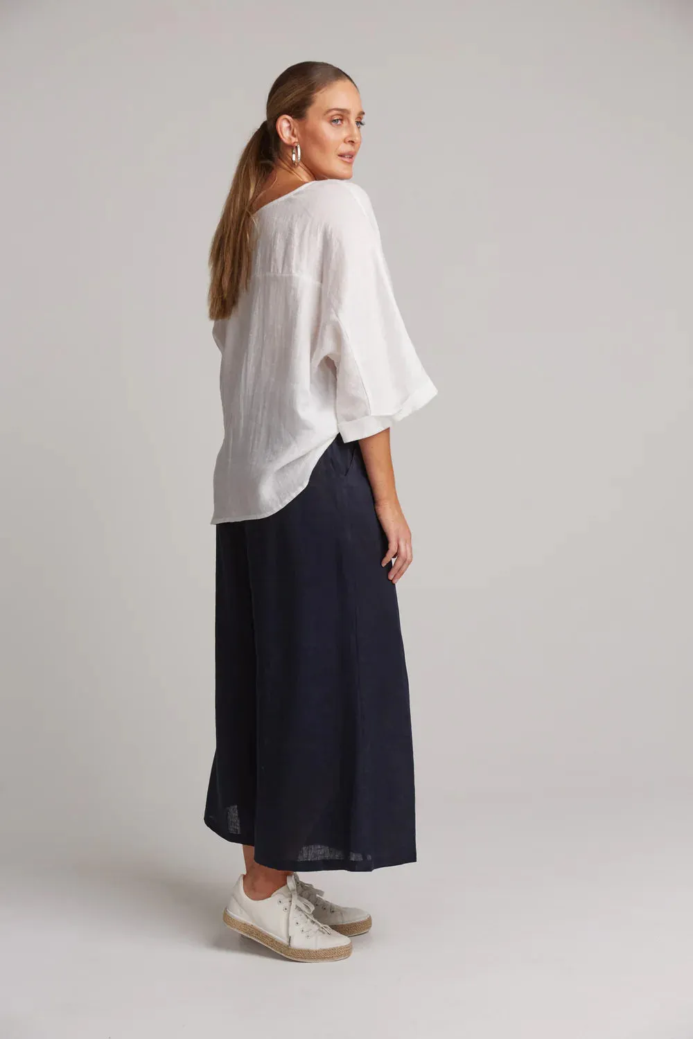 Studio Crop Pant / Navy