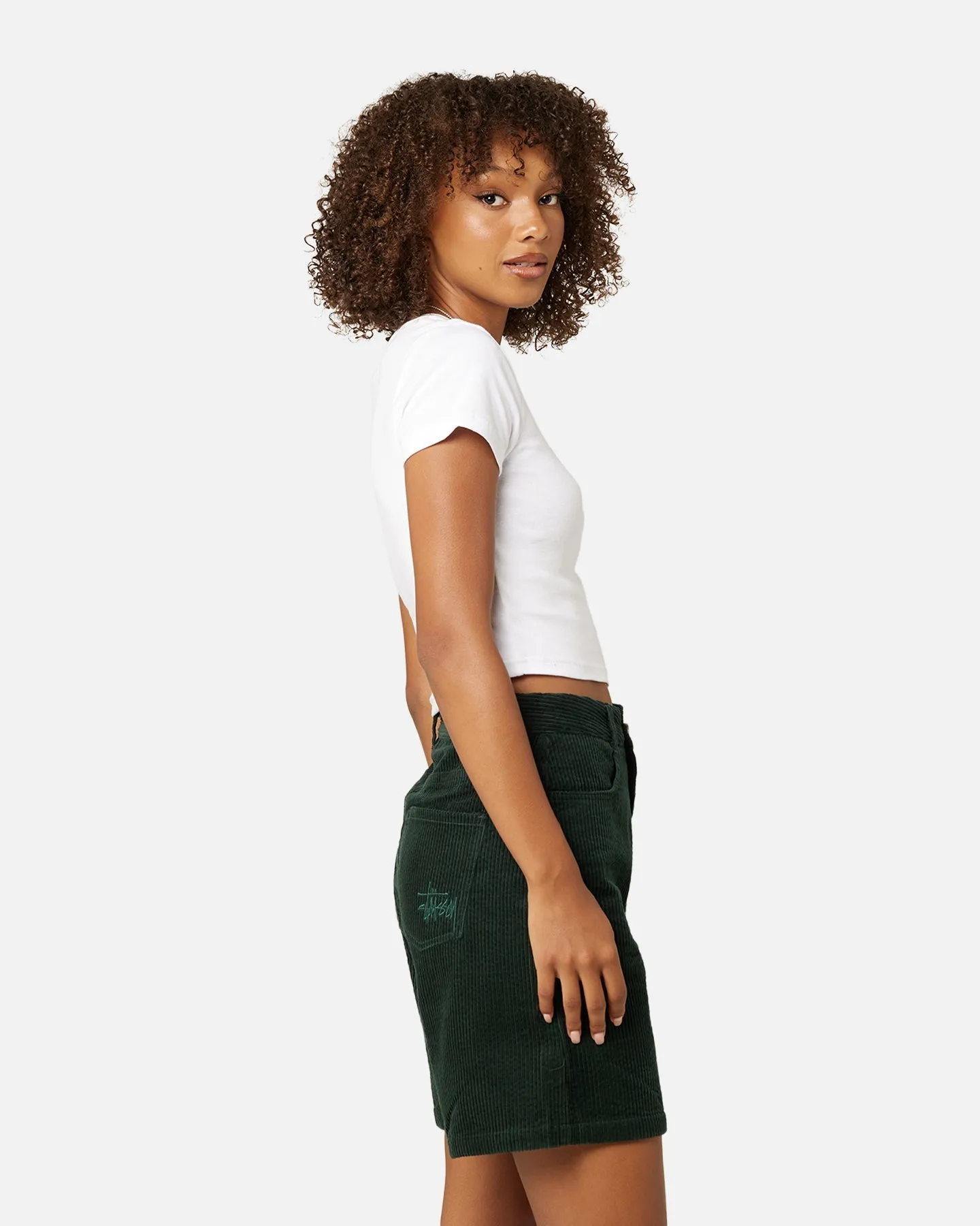 Stussy Women's Seal Rib T-Shirt White